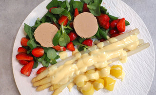 Happy Foie mit Spargel